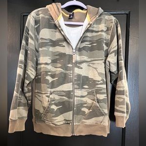 Gap Kids Camo Zip Up Hoodie